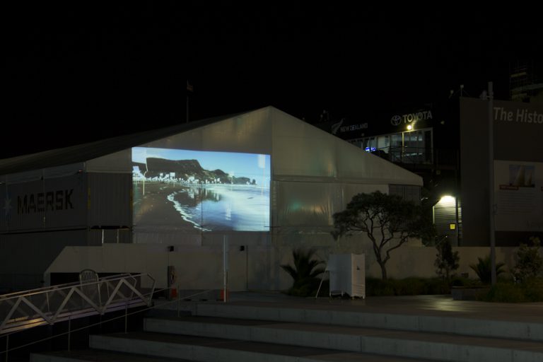 Hector Zamora's White Noise screened on Auckland's waterfront