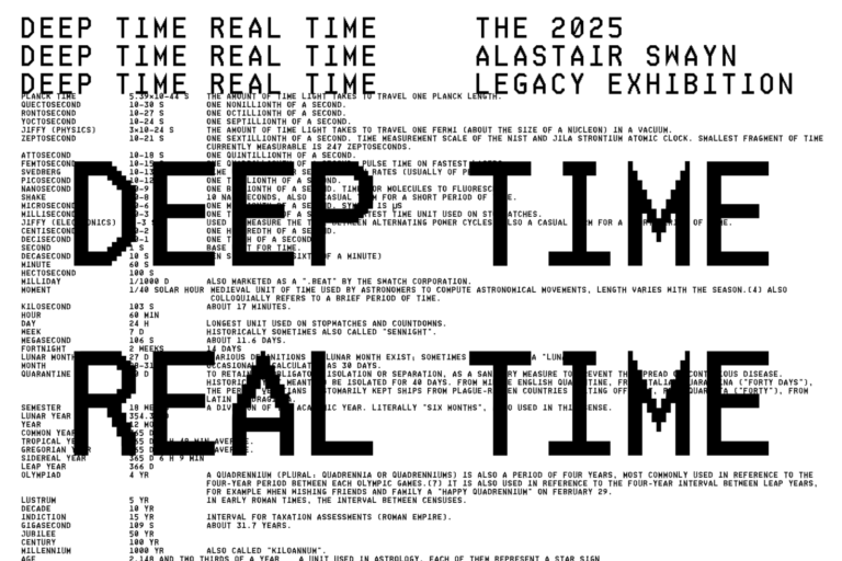 Alicia Frankovich in ‘Deep Time Real Time’, the 2025 Alastair Swayn Legacy Exhibition at RMIT Design Hub Gallery, 25 Feb – 12 April 2025